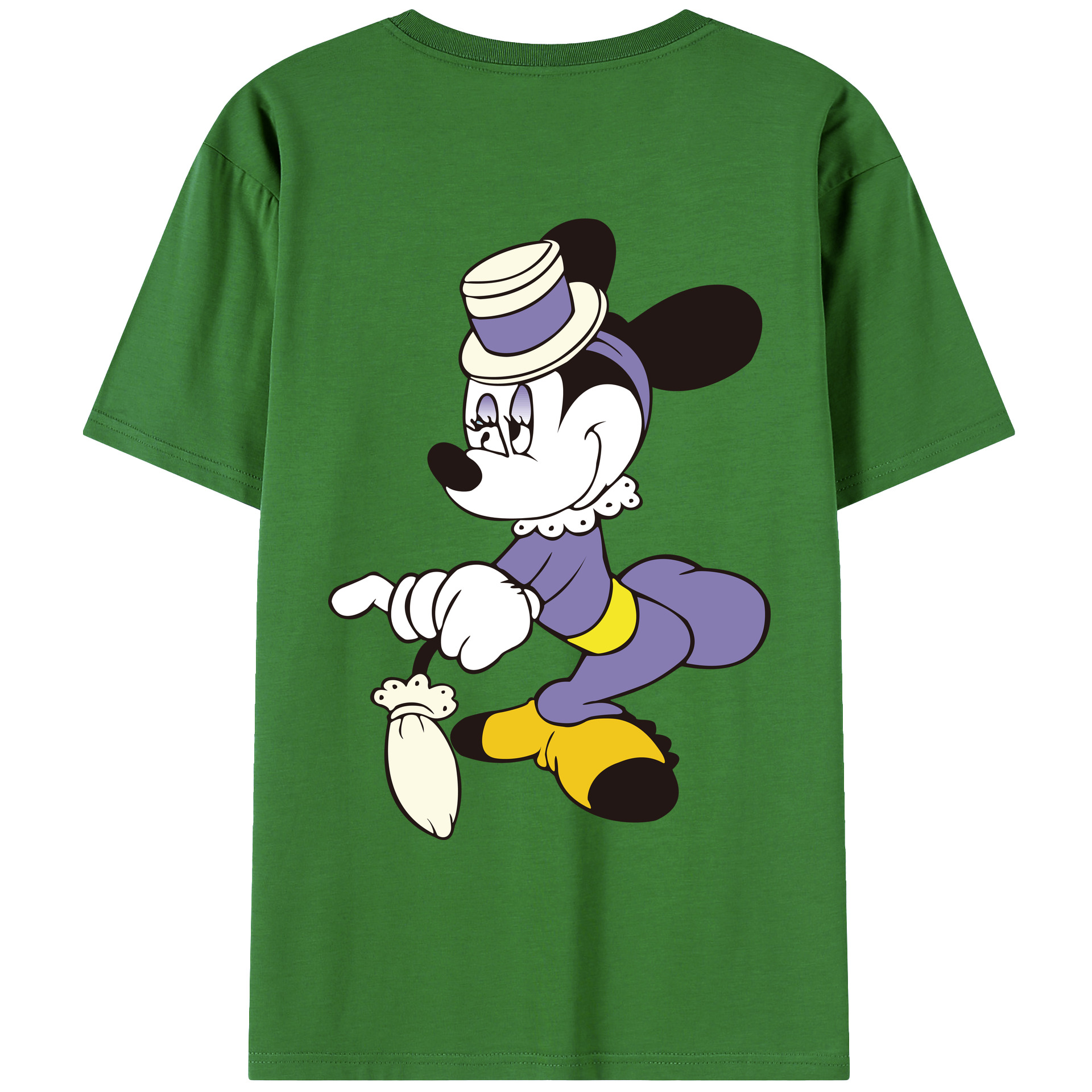 （画像用） ミッキーマウス Mickey Mouse レディース半袖Tシャツ(バックプリント)